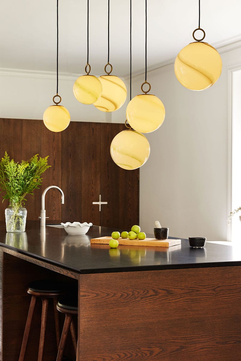 glass pendant lights by Halo Design Lighting